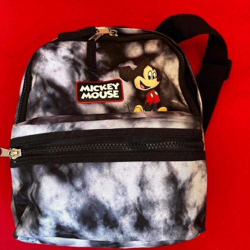 NWT Mickey Mini backpack Tiedye blacks smoke swirl with Mickey